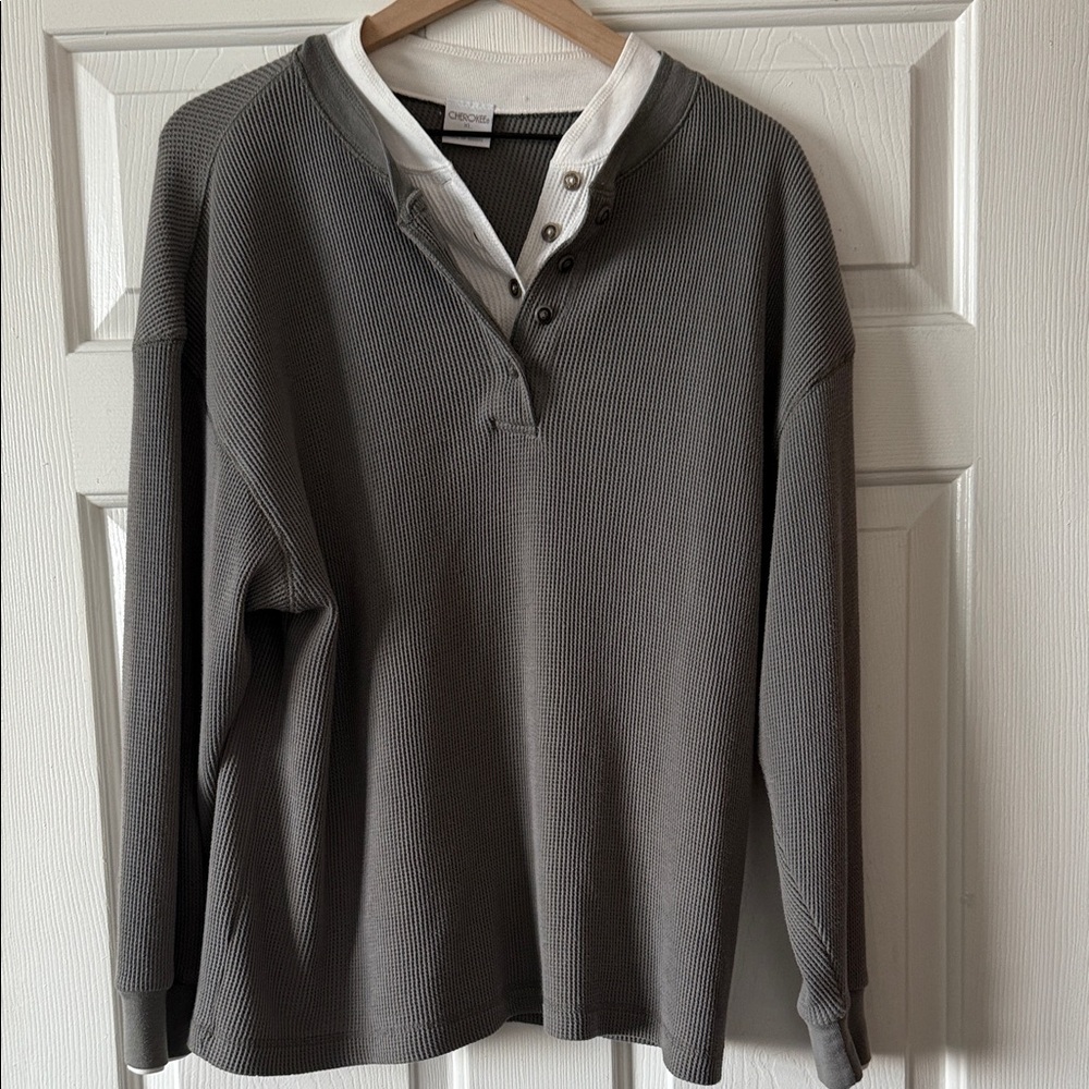 Cherokee Men's green layered thermal